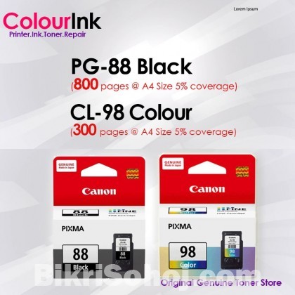 Canon original genuine PG-88 CL-98 black color ink cartridge